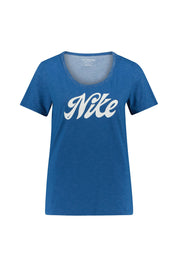 T-Shirt mit Logoprint - 457-INDUSTRIAL BLUE/PURE/HTR/W - Blau