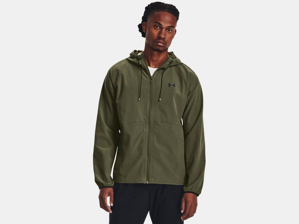 Windbreaker mit Kapuze - 390-MARINE OD GREEN - Khaki