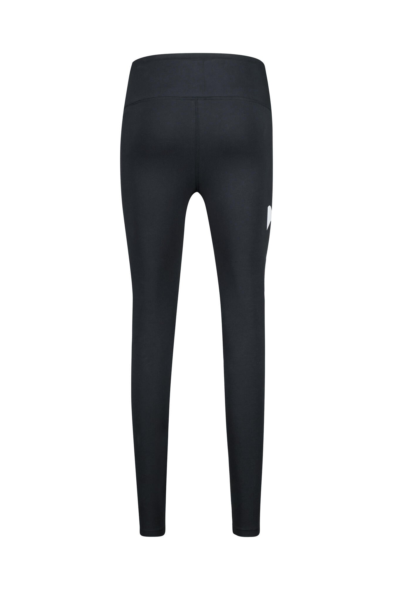 Melierte Trainings Tights - 001-BLACK - Schwarz