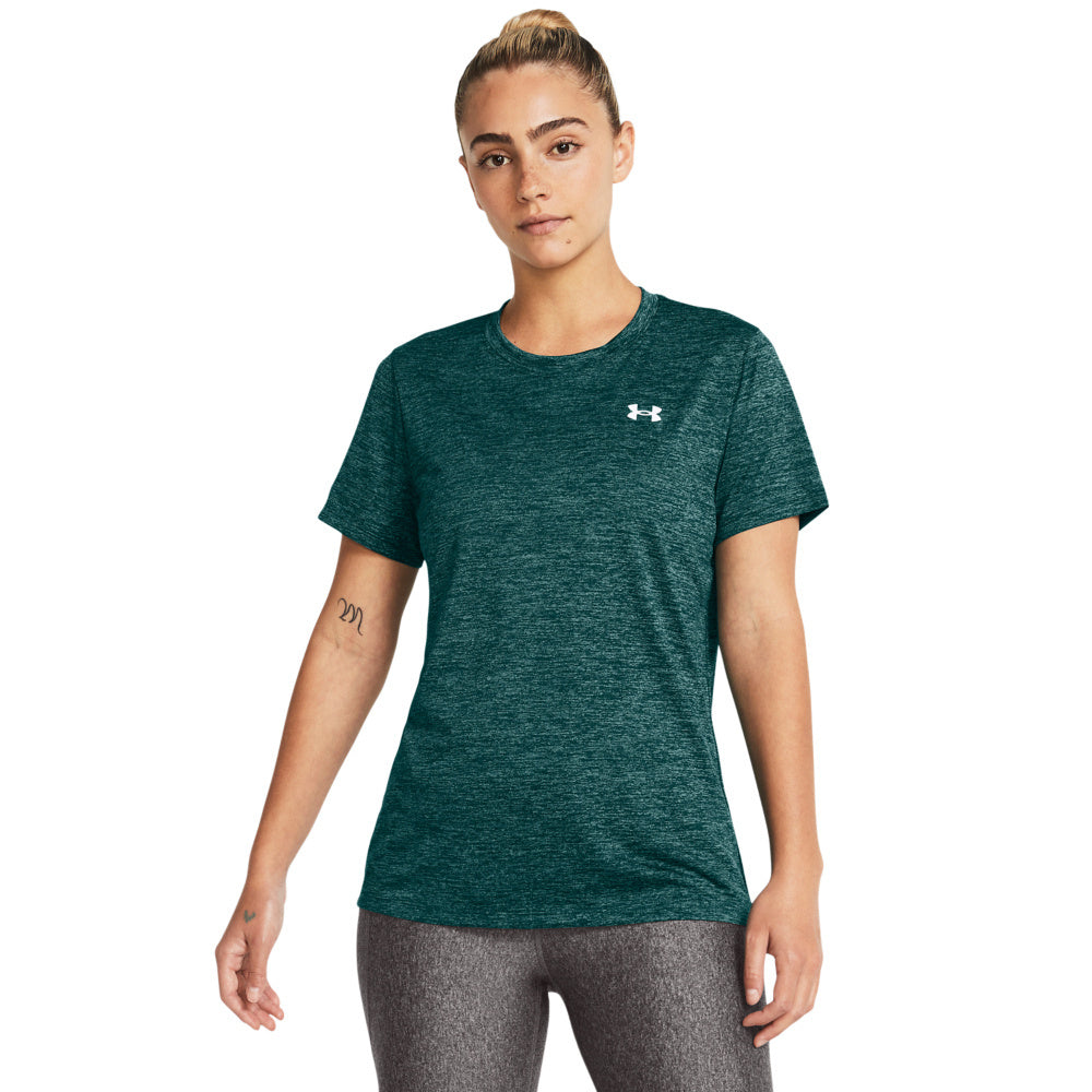 Meliertes Trainingsshirt - 449-HYDRO TEAL - Grün