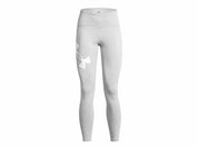 Melierte Trainings Tights - 012-MOD GRAY LIGHT HEATHER - Grau