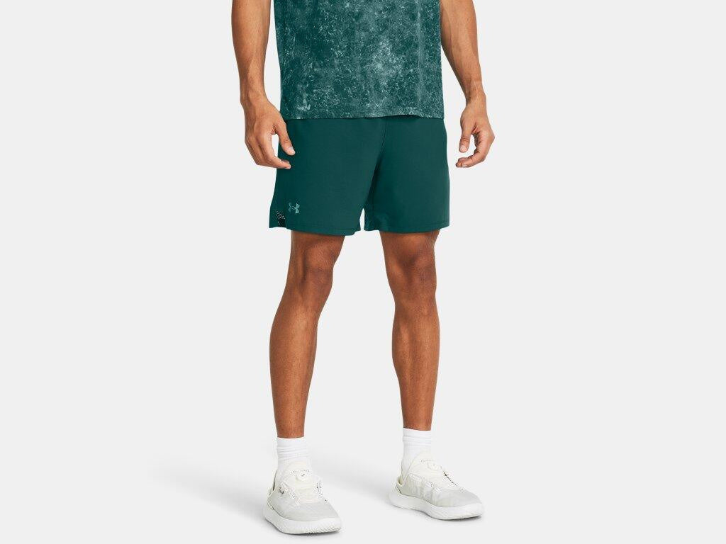 Funktionsshorts Woven 6in - 006-BLACK - Grün