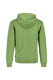 Sweatshirtjacke aus Baumwollmix - 340-SKY J LT OLIVE/WHITE - Grün