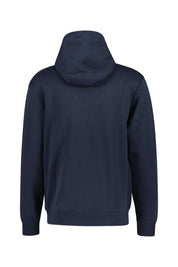 Hoodie mit Logostick - 475-DARK OBSIDIAN/MIDNIGHT NAV - Blau