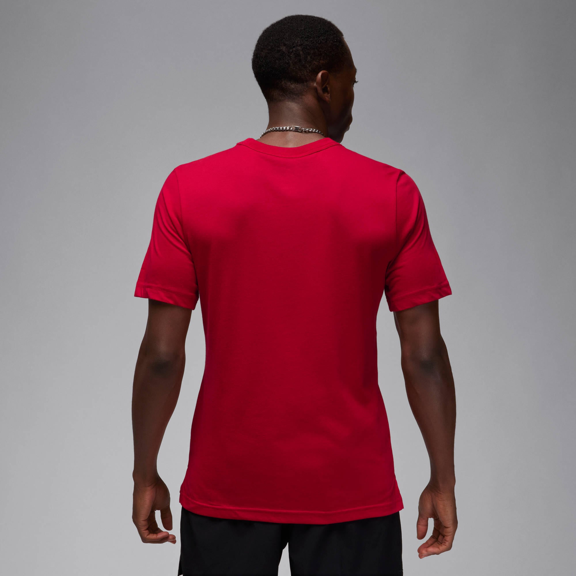 T-Shirt aus Baumwollmix - 010-BLACK/WHITE - Rot