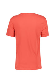T-Shirt mit Logo-Print - 604-LOBSTER/DUNE RED - Rot