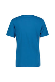 T-Shirt mit Logo-Print - 457-INDUSTRIAL BLUE/SAIL - Blau