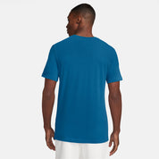 T-Shirt mit Logo-Print - 457-INDUSTRIAL BLUE/SAIL - Blau