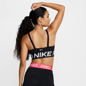 Sport-BH NIKE PRO INDY PLUNGE - 010-BLACK/WHITE/WHITE - Schwarz