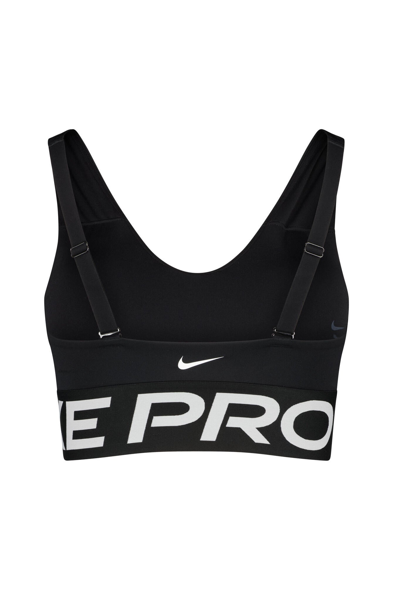 Sport-BH NIKE PRO INDY PLUNGE - 010-BLACK/WHITE/WHITE - Schwarz