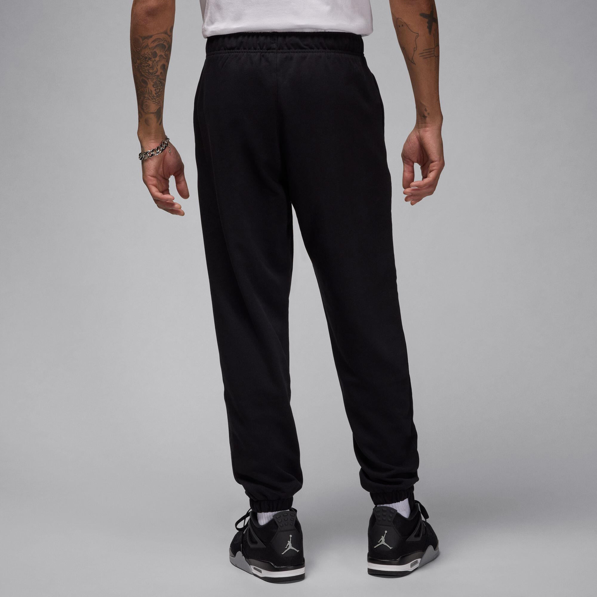Jogginghose aus Baumwollmix - 010-BLACK/WHITE - Schwarz