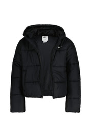 Steppjacke mit Kapuze - 010-BLACK/WHITE - Schwarz