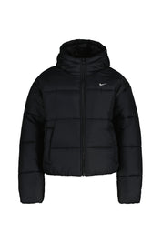 Steppjacke mit Kapuze - 010-BLACK/WHITE - Schwarz