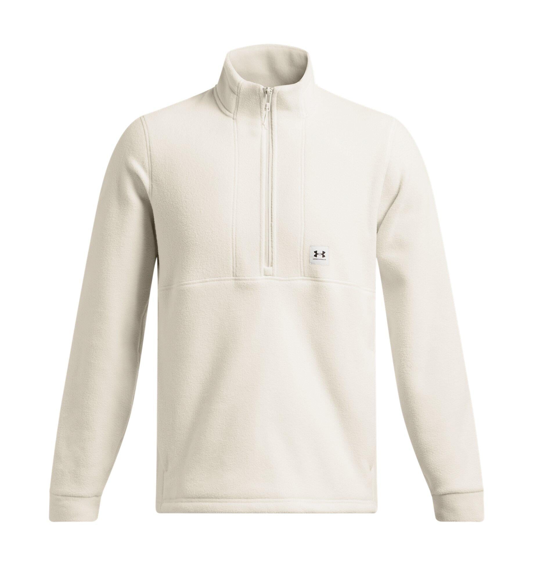 Fleecepullover mit 1/2 Zip - 110-SUMMIT WHITE - Weiß