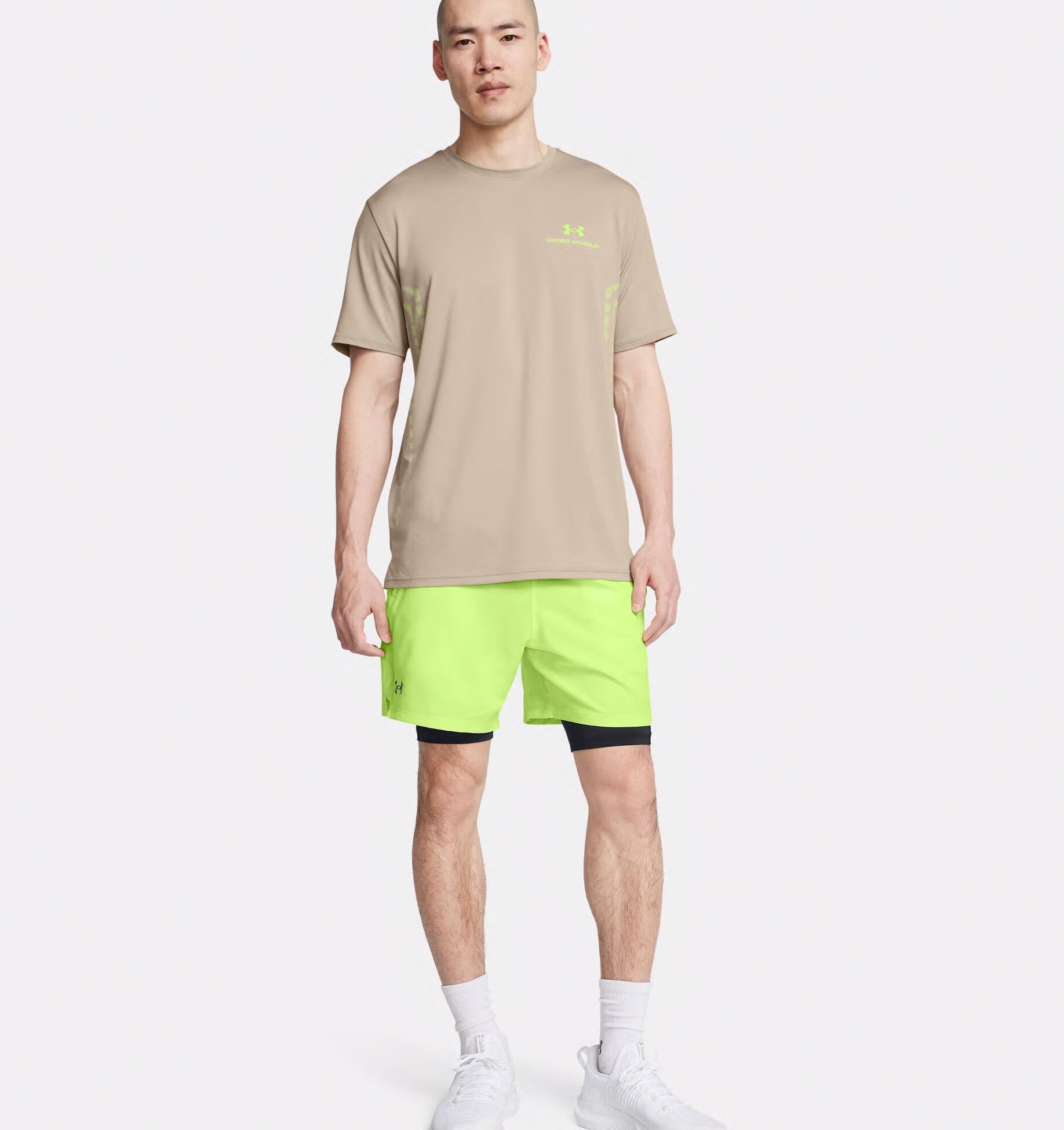 Trainings-Shorts 2-in-1 - 304-MORPH GREEN - Grün