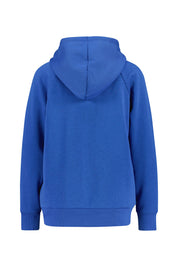 Hoodie mit Logoprint - 432-TECH BLUE - Blau