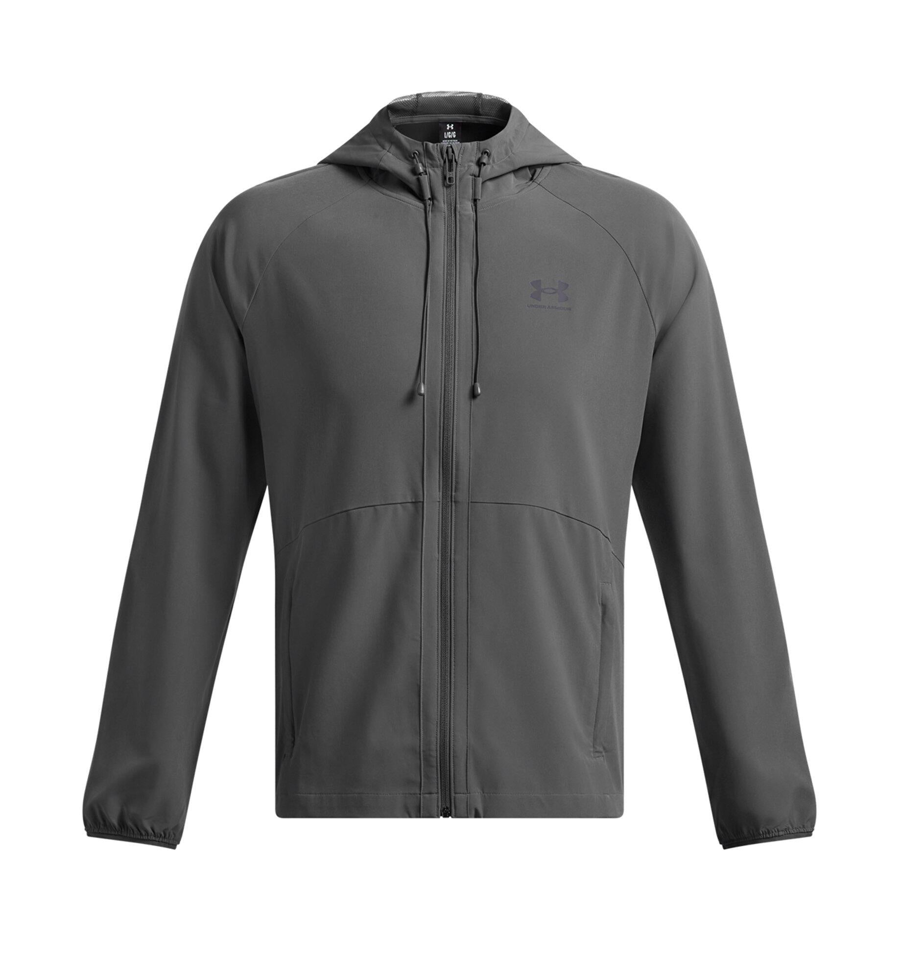 Trainingsjacke VIBE WOVEN - 025-CASTLEROCK - Grau