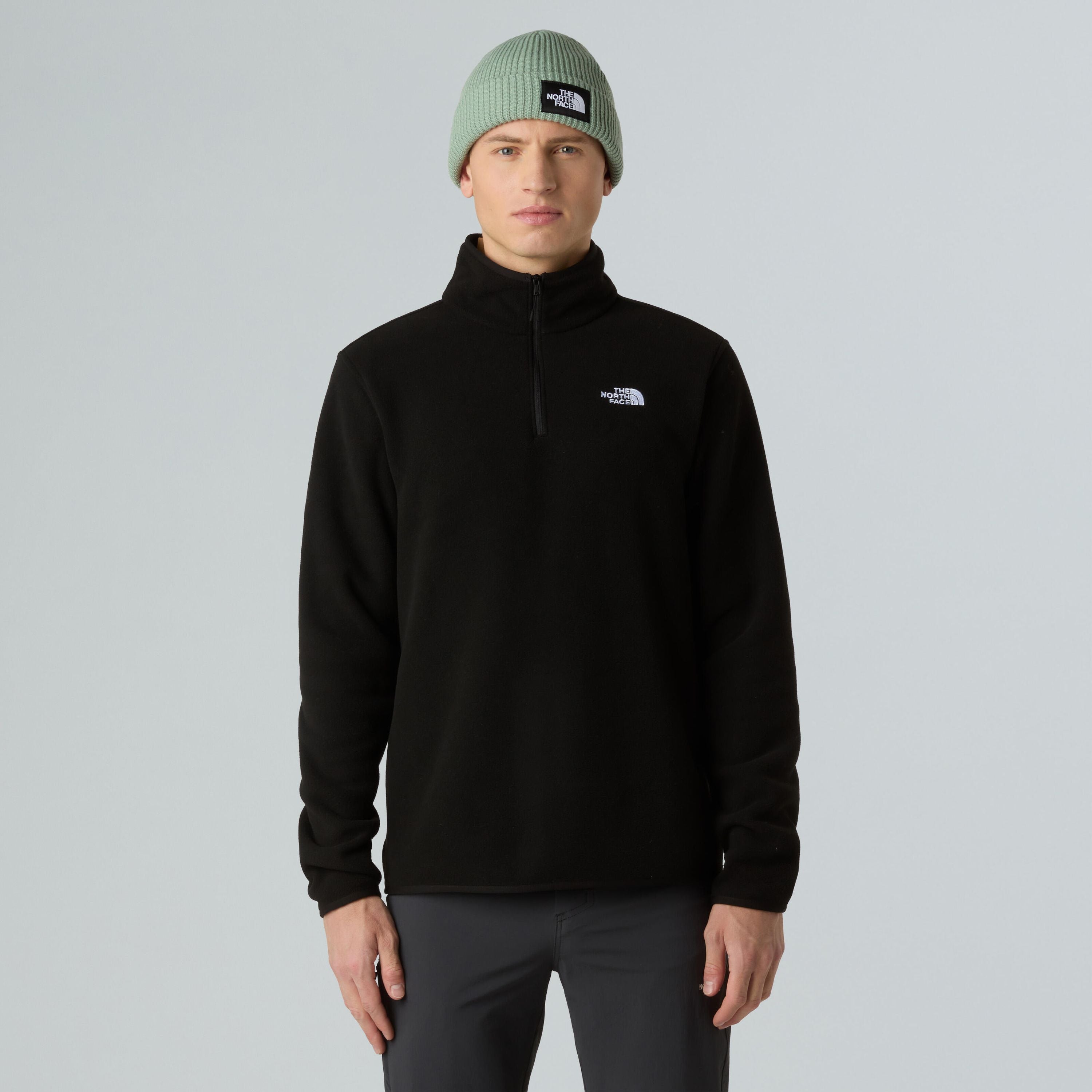 Fleecepullover GLACIER mit Stehkragen - JK3-TNF BLACK - Schwarz