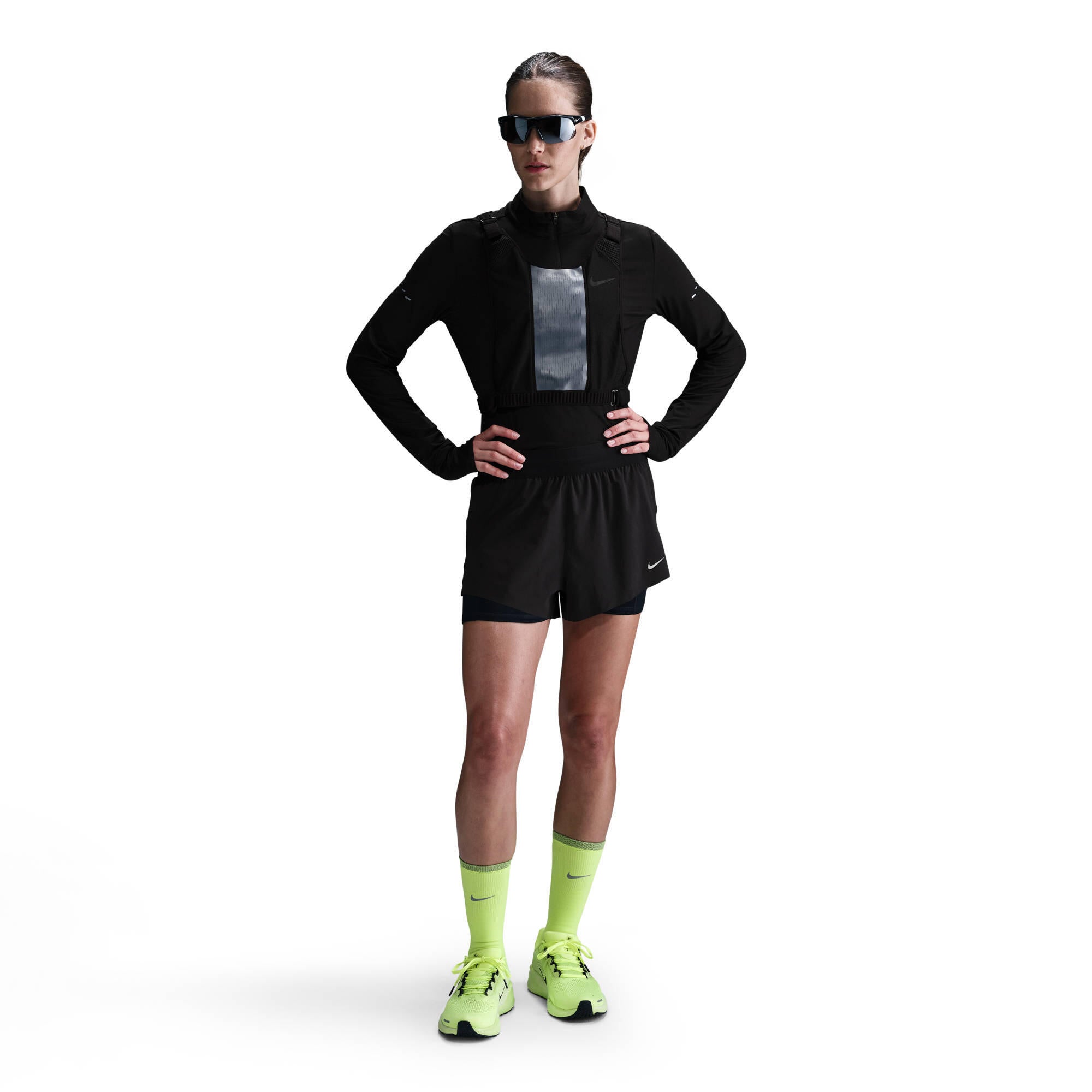 Funktionsshorts mit Dri-FIT - 010-BLACK/REFLECTIVE SILV - Schwarz