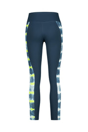 Trainingsleggings gemustert - 478-ARMORY NAVY - Blau