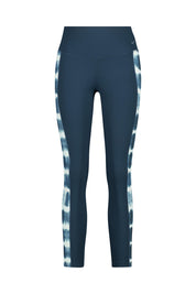 Trainingsleggings gemustert - 478-ARMORY NAVY - Blau