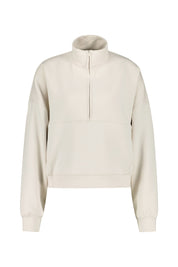 Sweatshirt NIKE 24.7 mit Troyerkragen - 104-LT OREWOOD BRN/LT IRON ORE - Beige