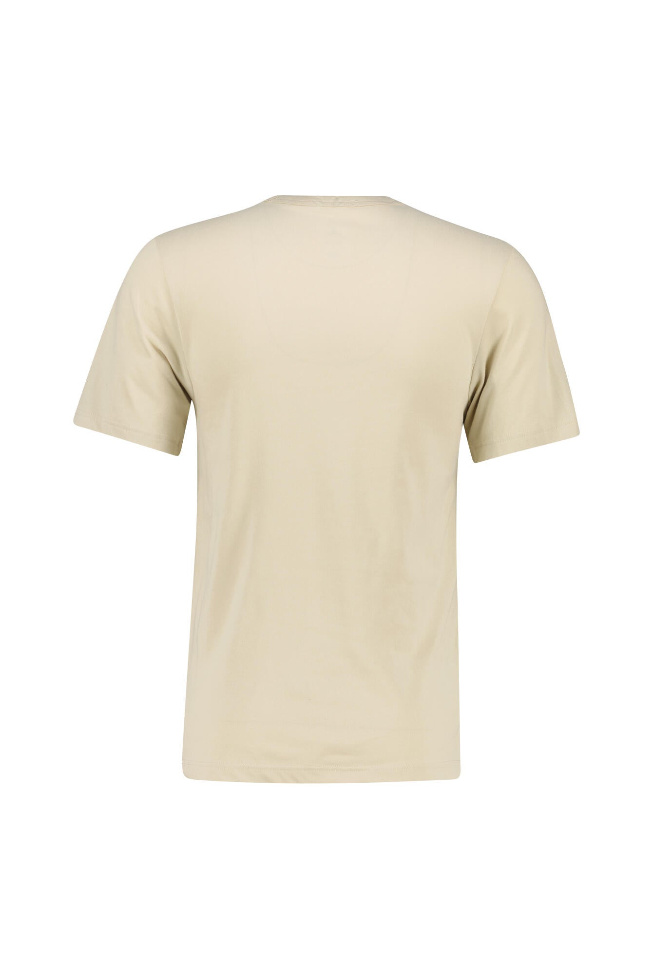 T-Shirt aus Baumwollmix - 206-RATTAN/BLACK - Beige