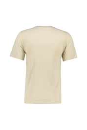 T-Shirt aus Baumwollmix - 206-RATTAN/BLACK - Beige
