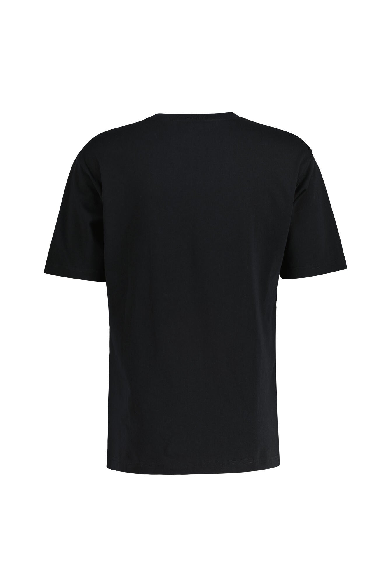T-Shirt aus Baumwolle - BK-BK - Schwarz