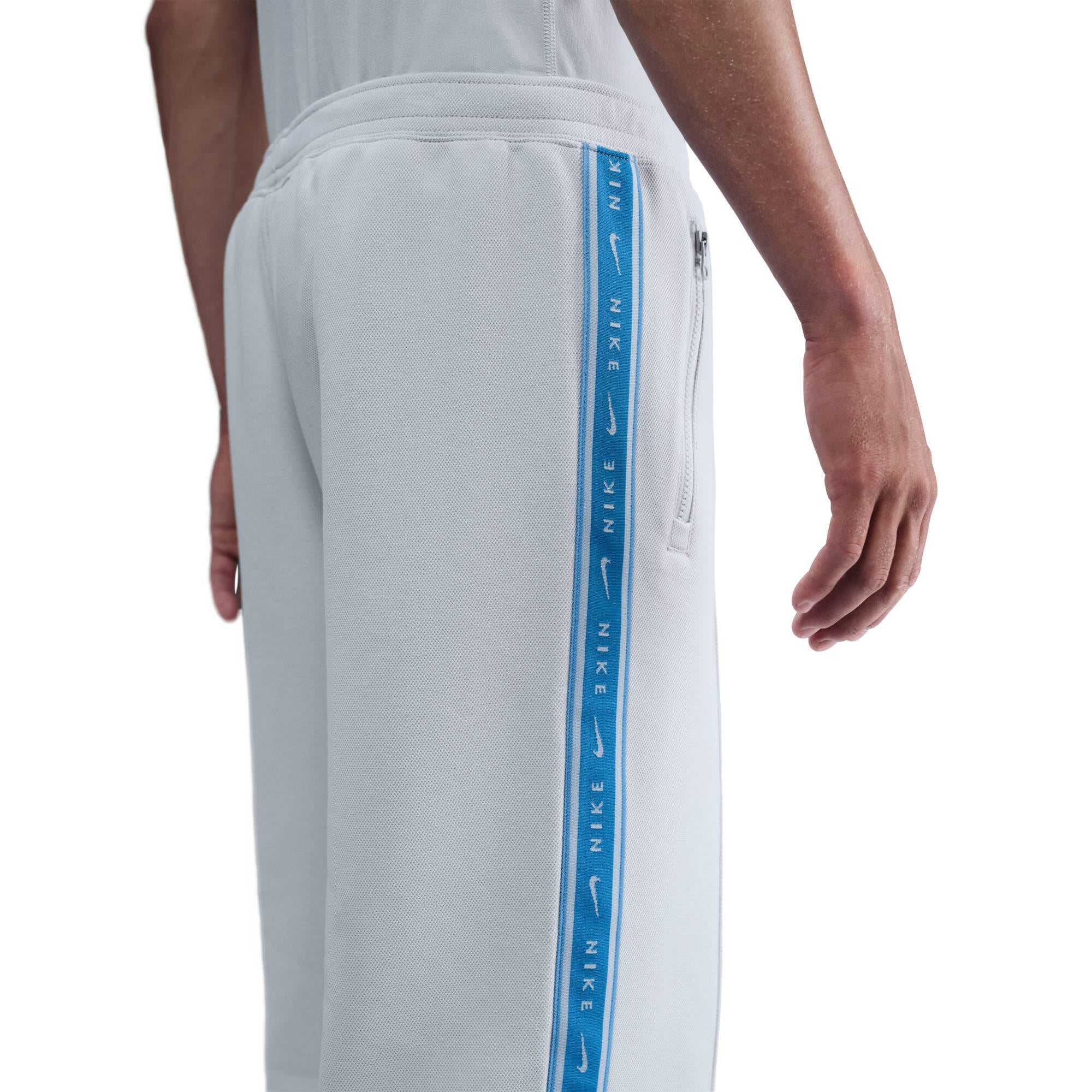 Joggpants Loose Fit aus Baumwollmix - 025-PHOTON DUST/LT PHOTO BLUE - Grau
