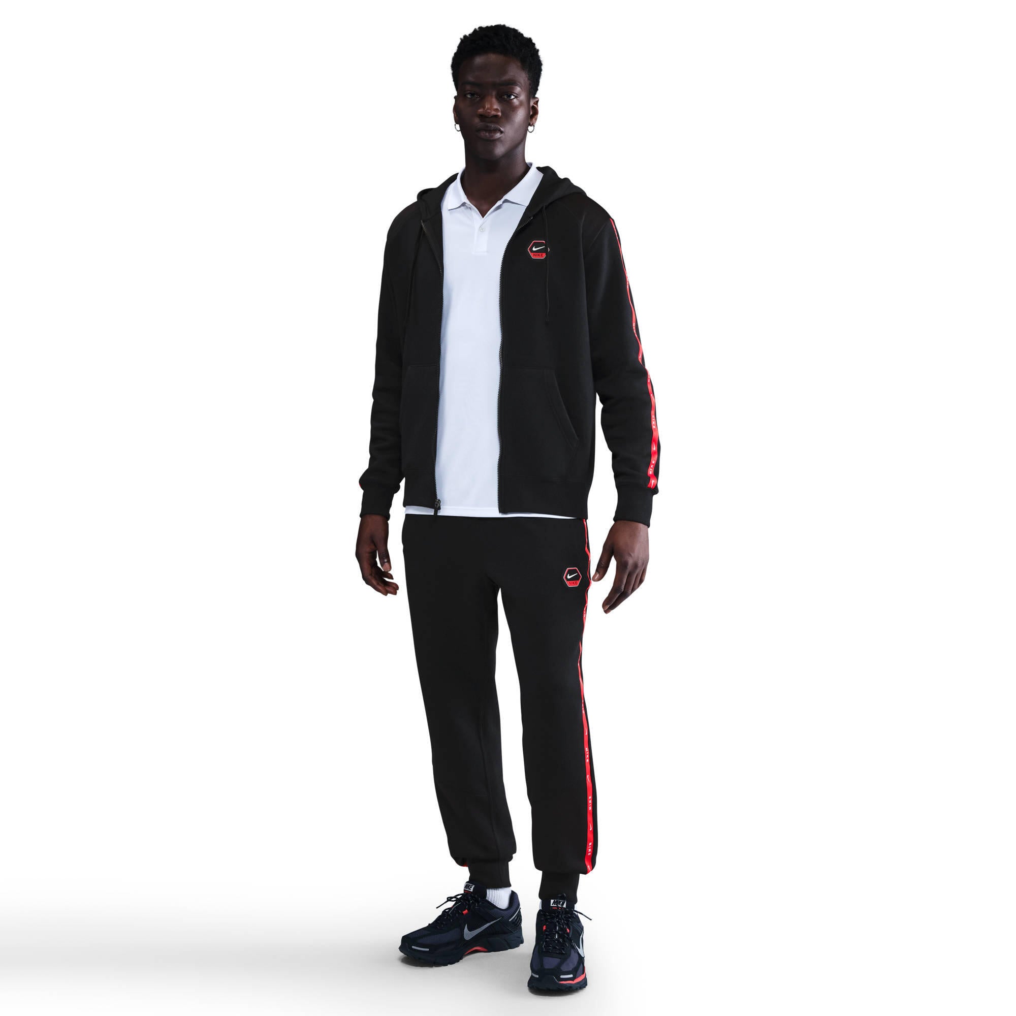 Joggpants Tapered Fit - 010-BLACK/BLACK - Schwarz