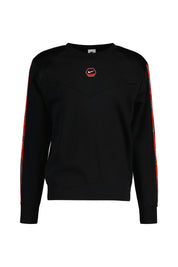 Sweatshirt aus Baumwolle - 010-BLACK/BLACK - Schwarz