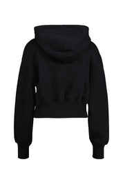 Sweatjacke aus Baumwolle - 010-BLACK/SAIL - Schwarz