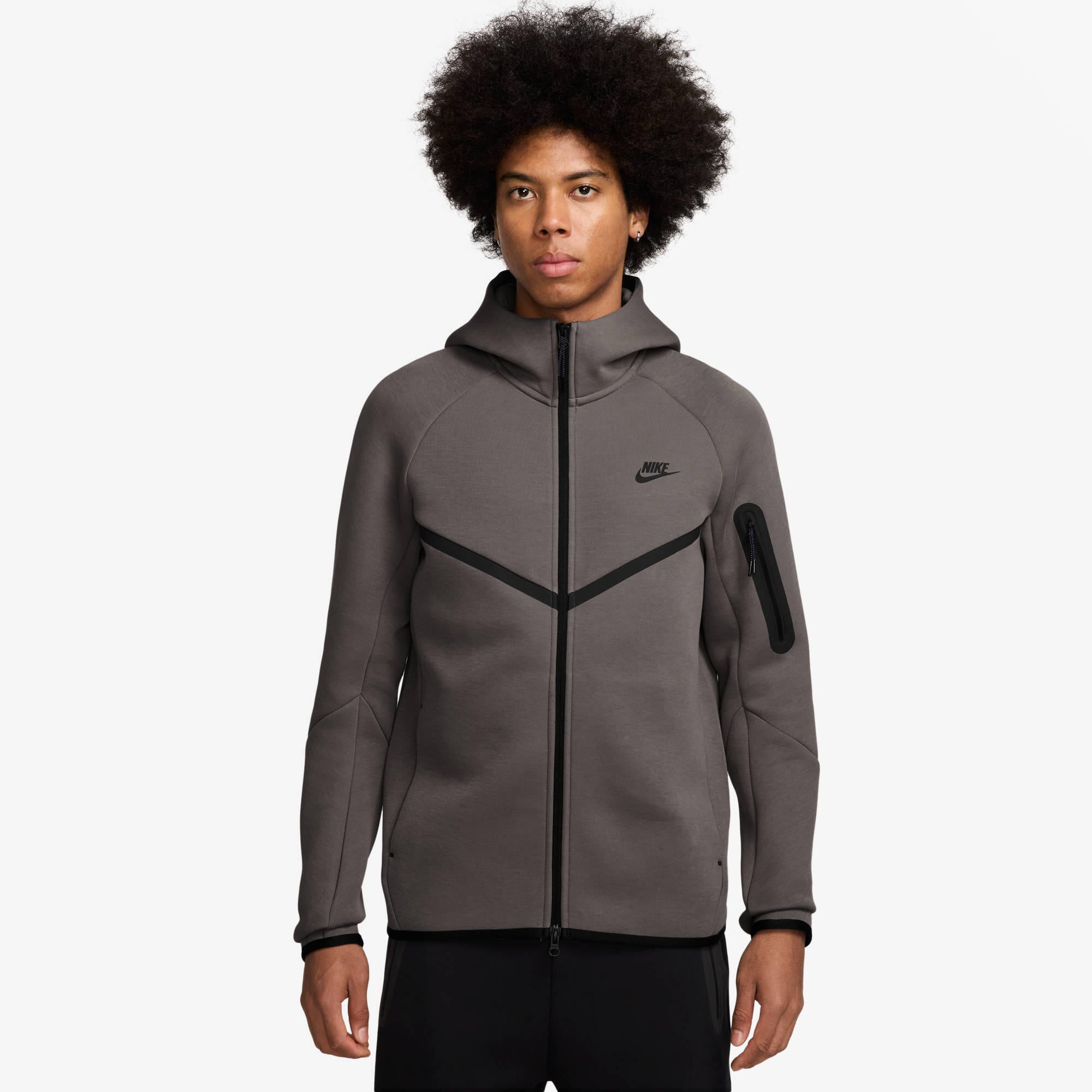 Trainingsjacke aus Baumwollmix - 289-CAVE STONE/BLACK - Grau