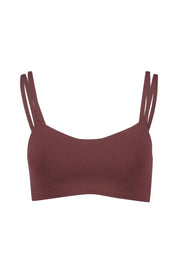 Sport-BH Dri-FIT ALATE - 652-BURGUNDY CRUSH/WHITE - Rot