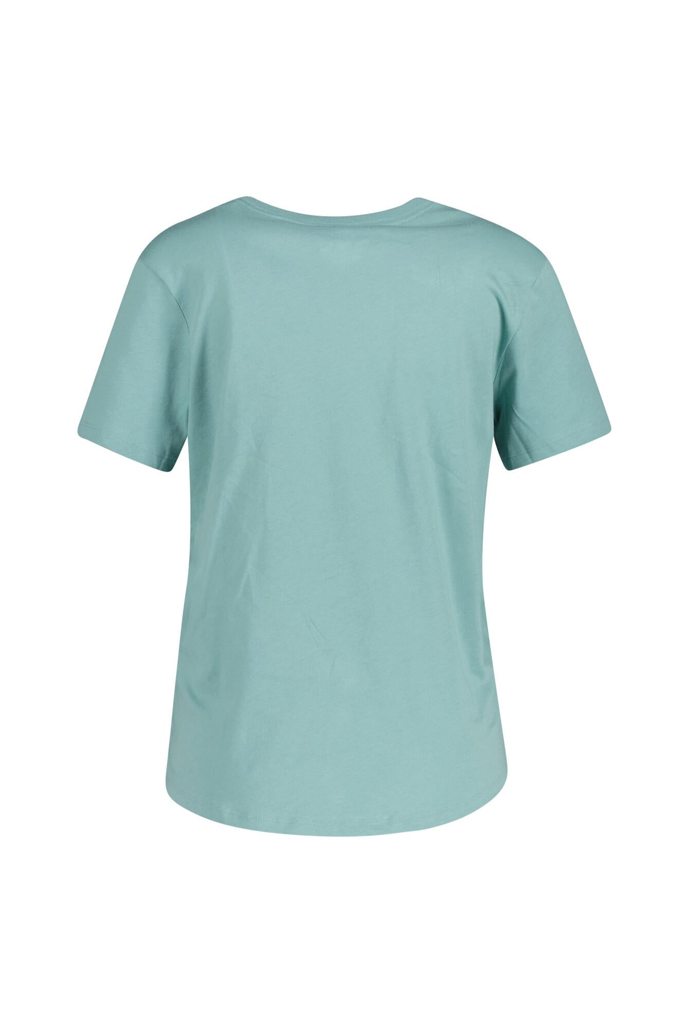T-Shirt aus Baumwolle - 017-CANNON/WHITE - Türkis