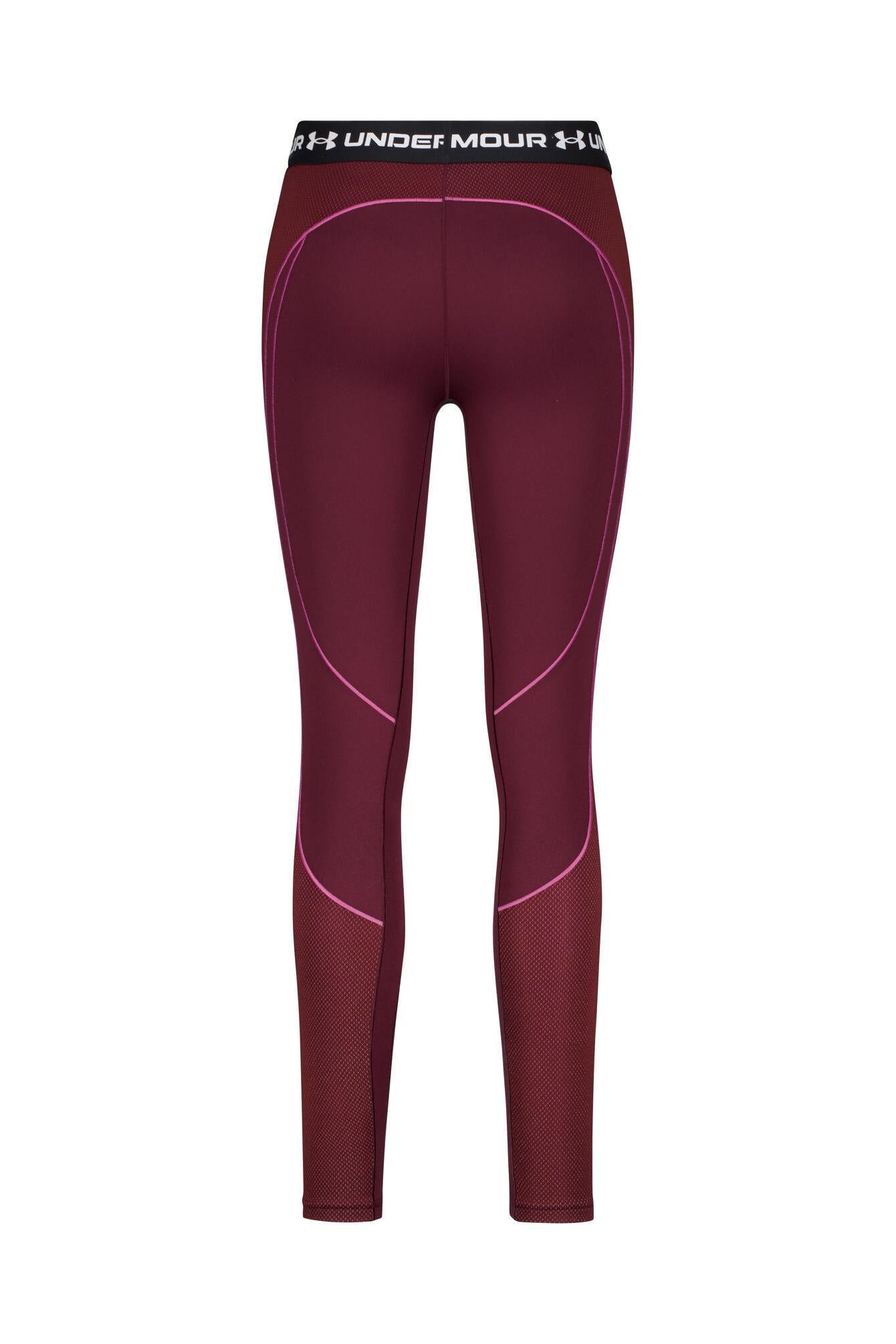 Funktionsleggings COLDGEAR TEXTURED - 600-DARK MAROON - Rot