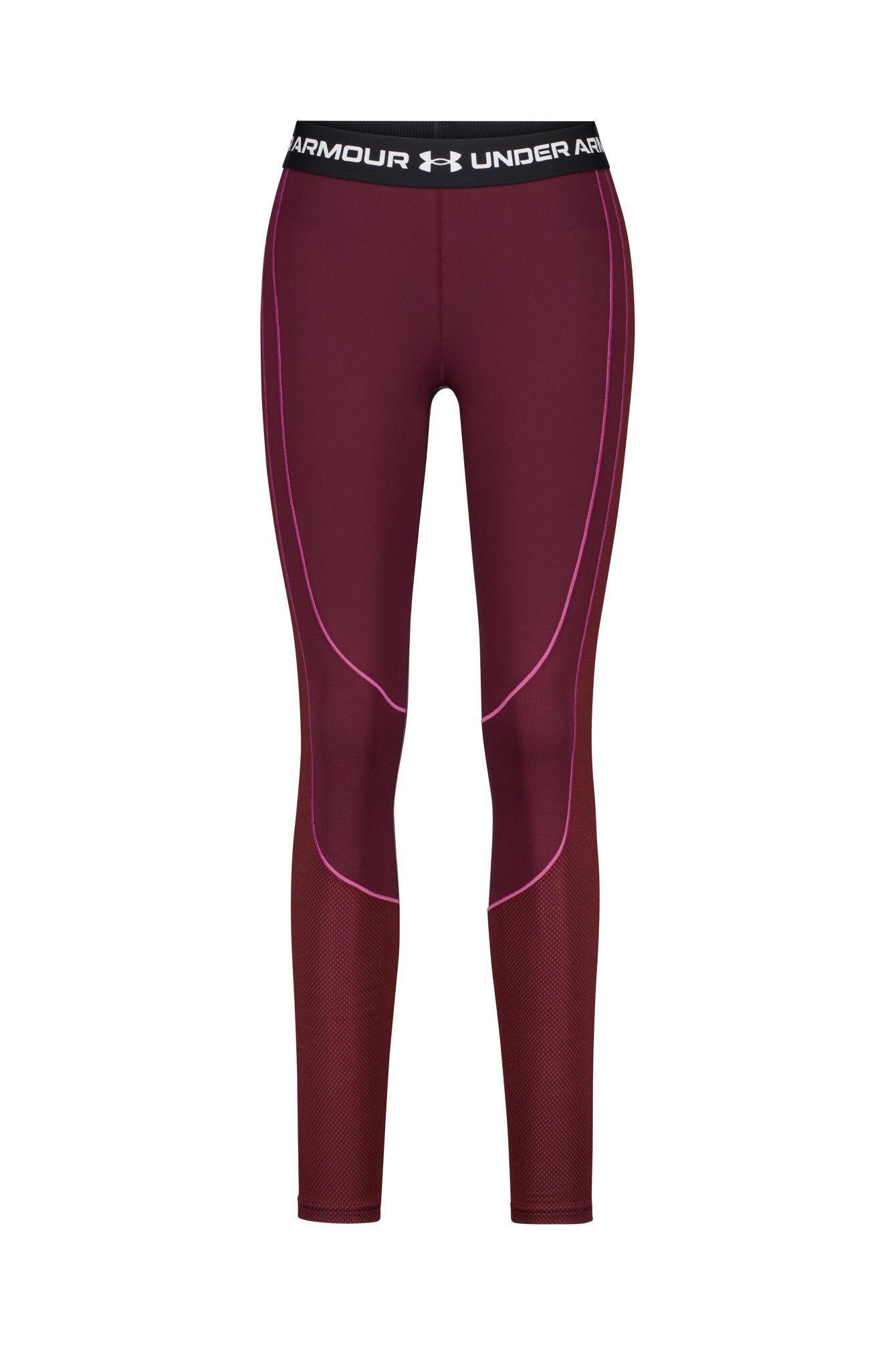 Funktionsleggings COLDGEAR TEXTURED - 600-DARK MAROON - Rot