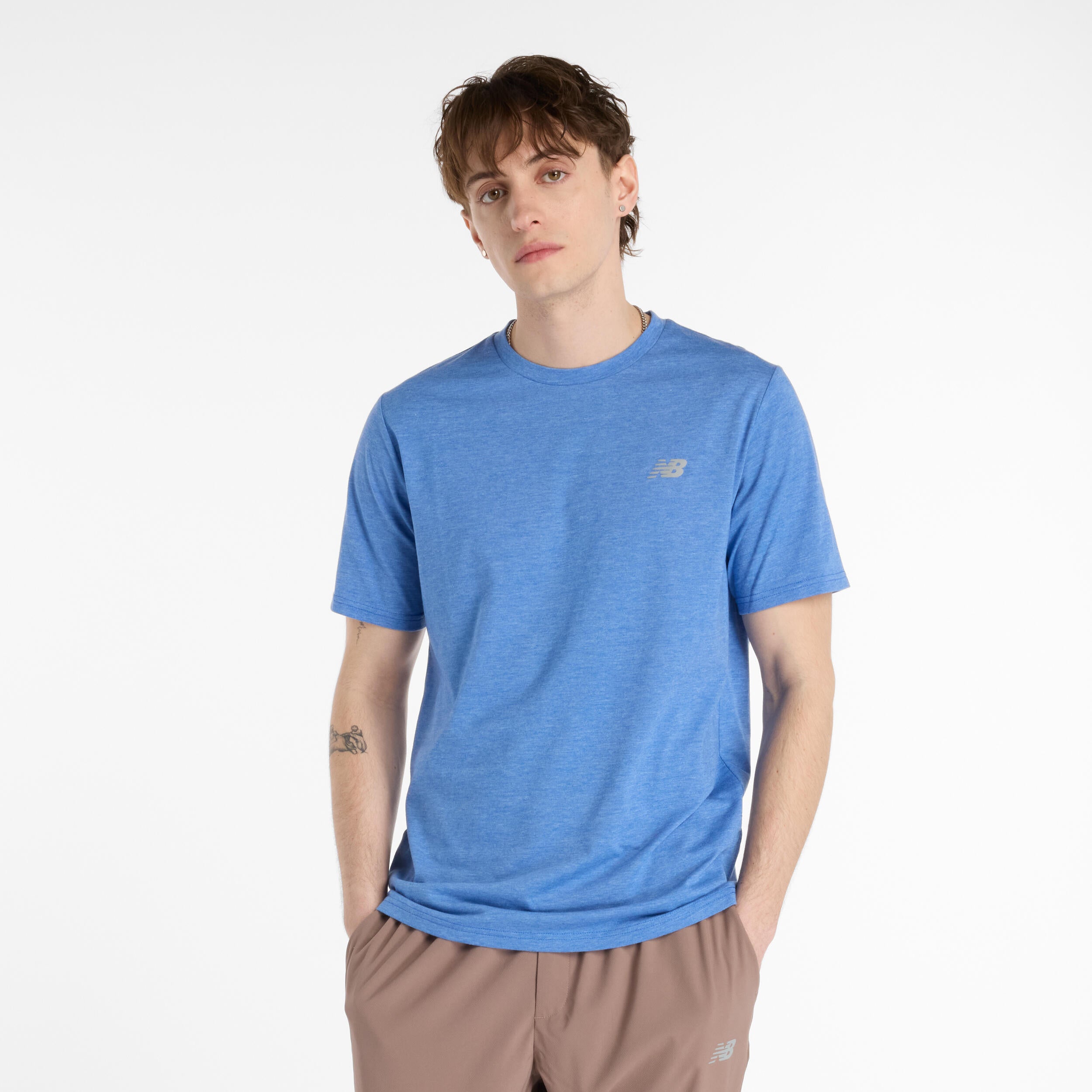 Funktionsshirt ESSENTIAL HEATHERTECH - BEA-Grey - Blau