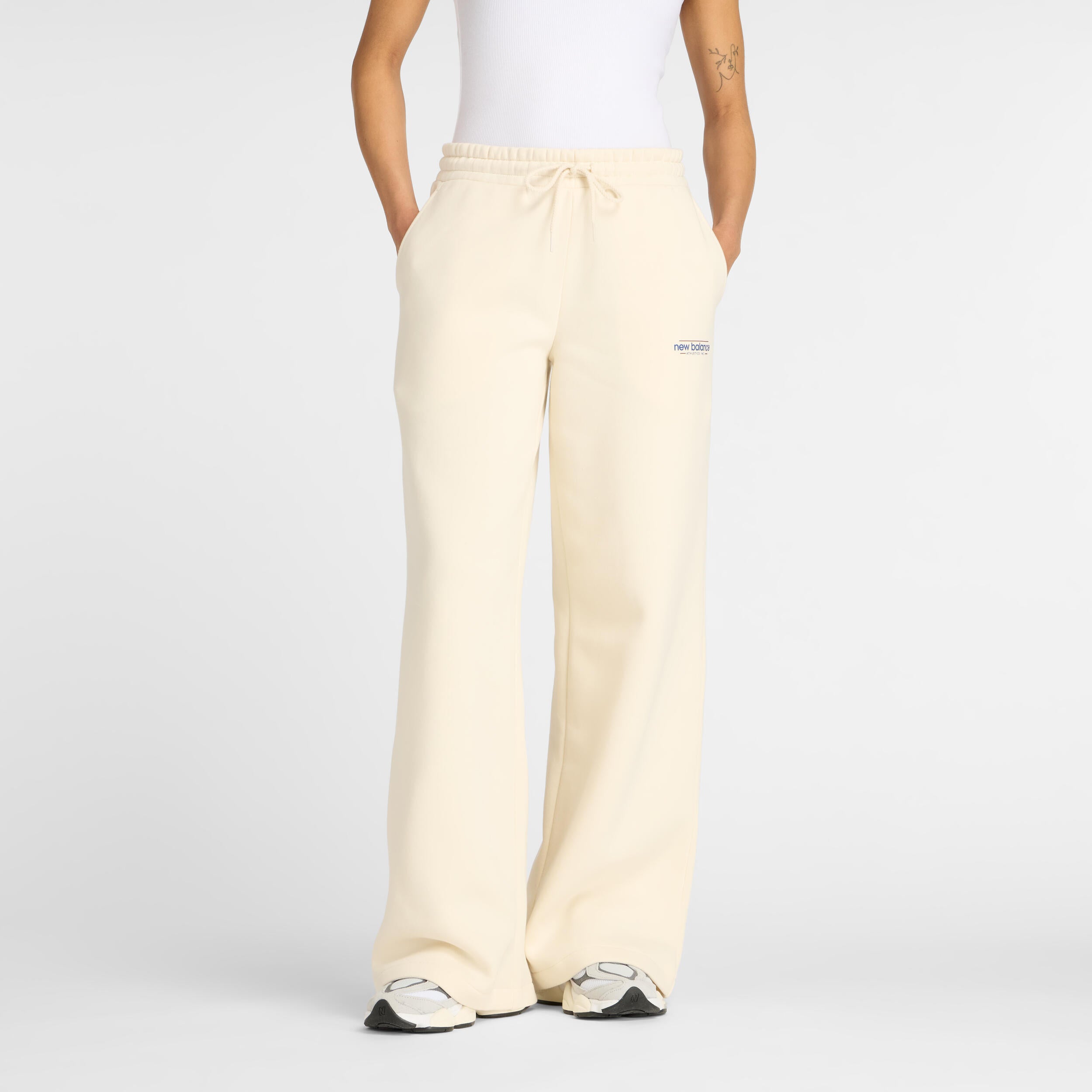 Jogginghose REIMAGINED Wide Leg - LIN-Beige - Creme