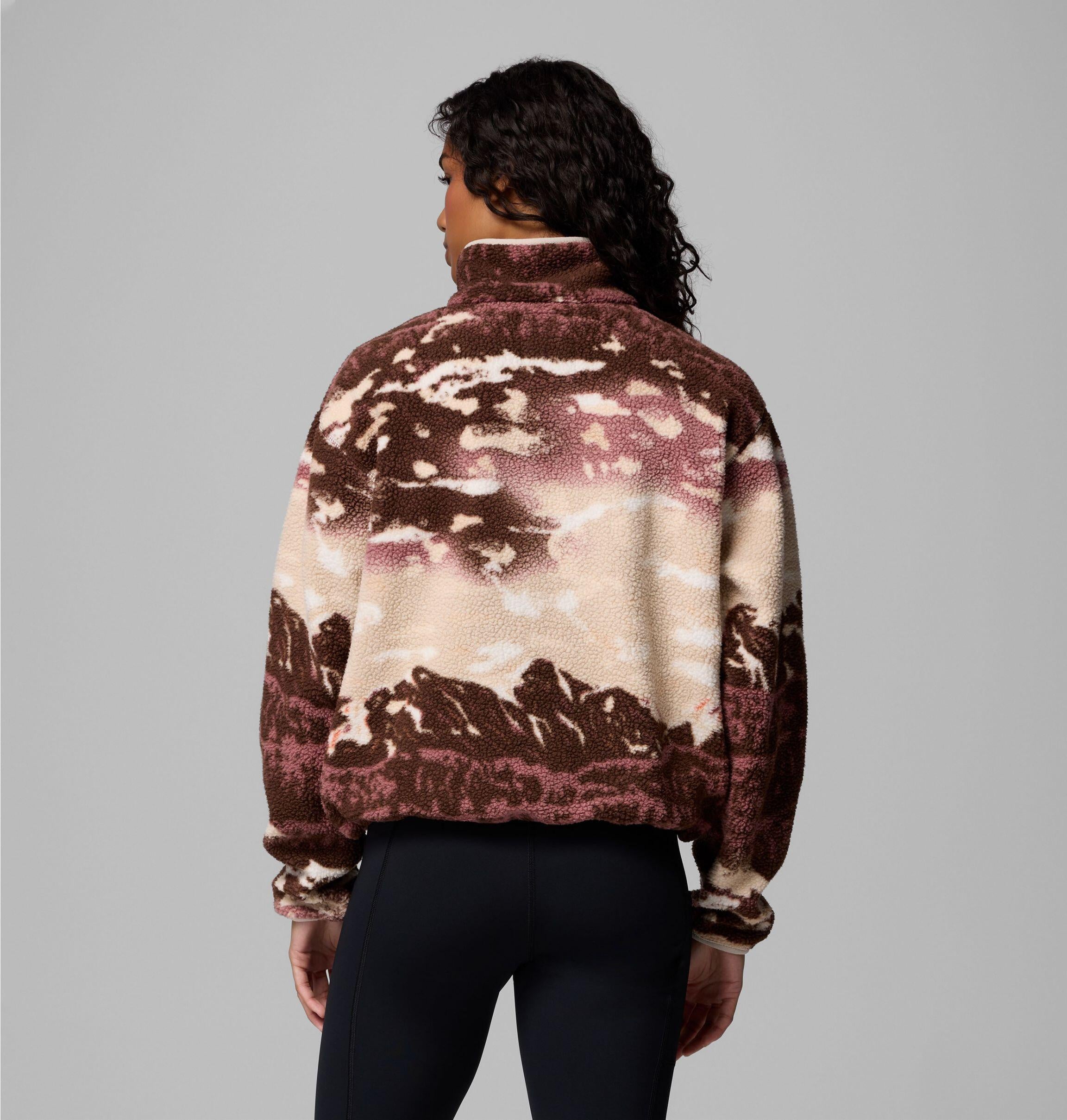 Fleecepullover HELVETIA II - 256-Tobacco Sisters, Dark Ston - Rot
