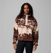 Fleecepullover HELVETIA II - 256-Tobacco Sisters, Dark Ston - Rot
