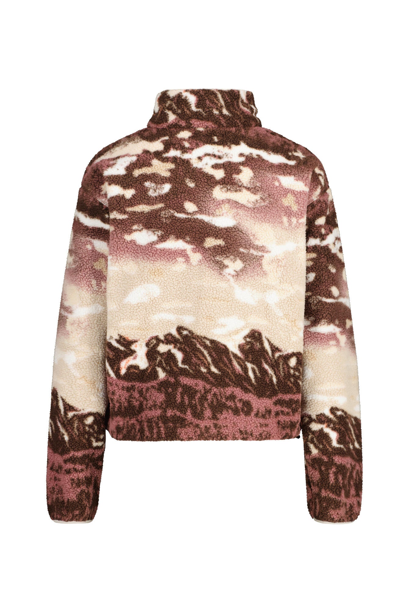 Fleecepullover HELVETIA II - 256-Tobacco Sisters, Dark Ston - Rot