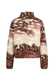Fleecepullover HELVETIA II - 256-Tobacco Sisters, Dark Ston - Rot