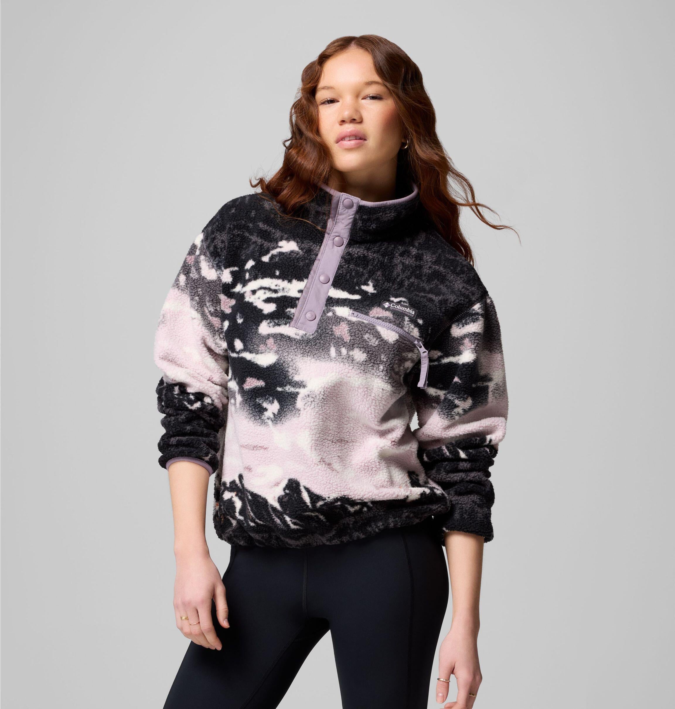 Fleecepullover HELVETIA II - 554-Shale Purple Sisters, Shal - Violett