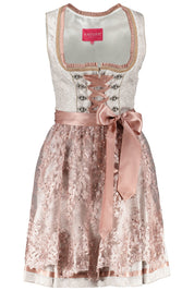 Dirndl - 0015 Natur - Beige | Braun | Weiß | Pink | Rosa