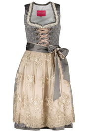 Dirndl - 0044 Grau - Beige | Grün | Grau