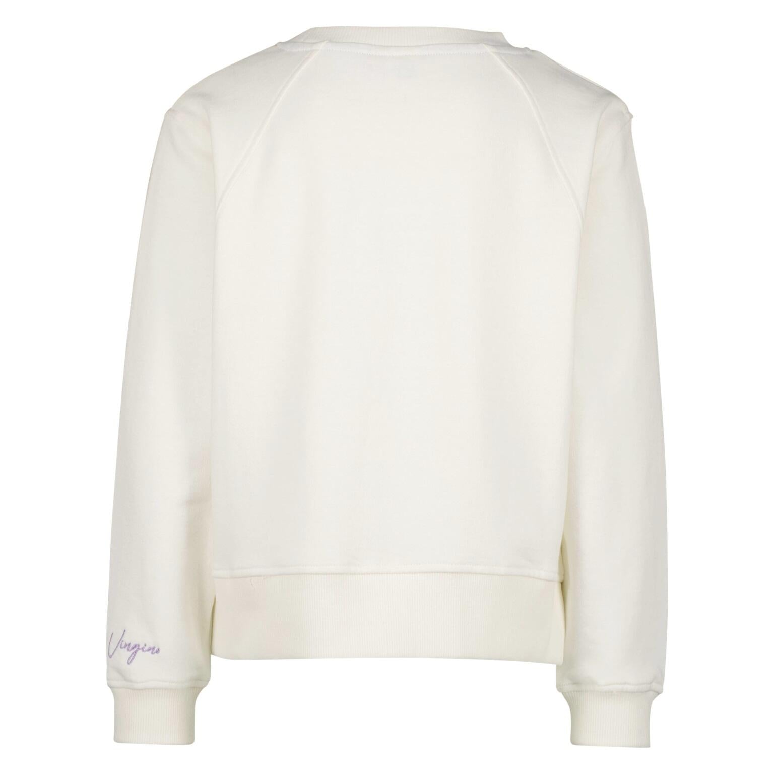 Sweatshirt mit Wording - 063 Pearl White - Creme | Weiß