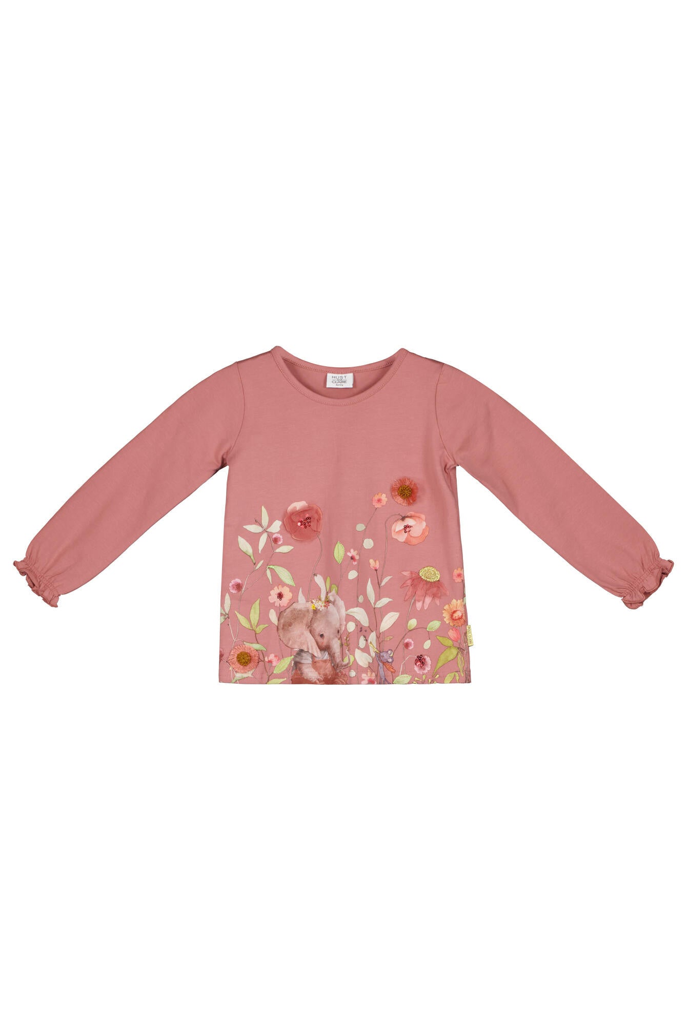 Langarm Shirt - Old Rose - Rosa