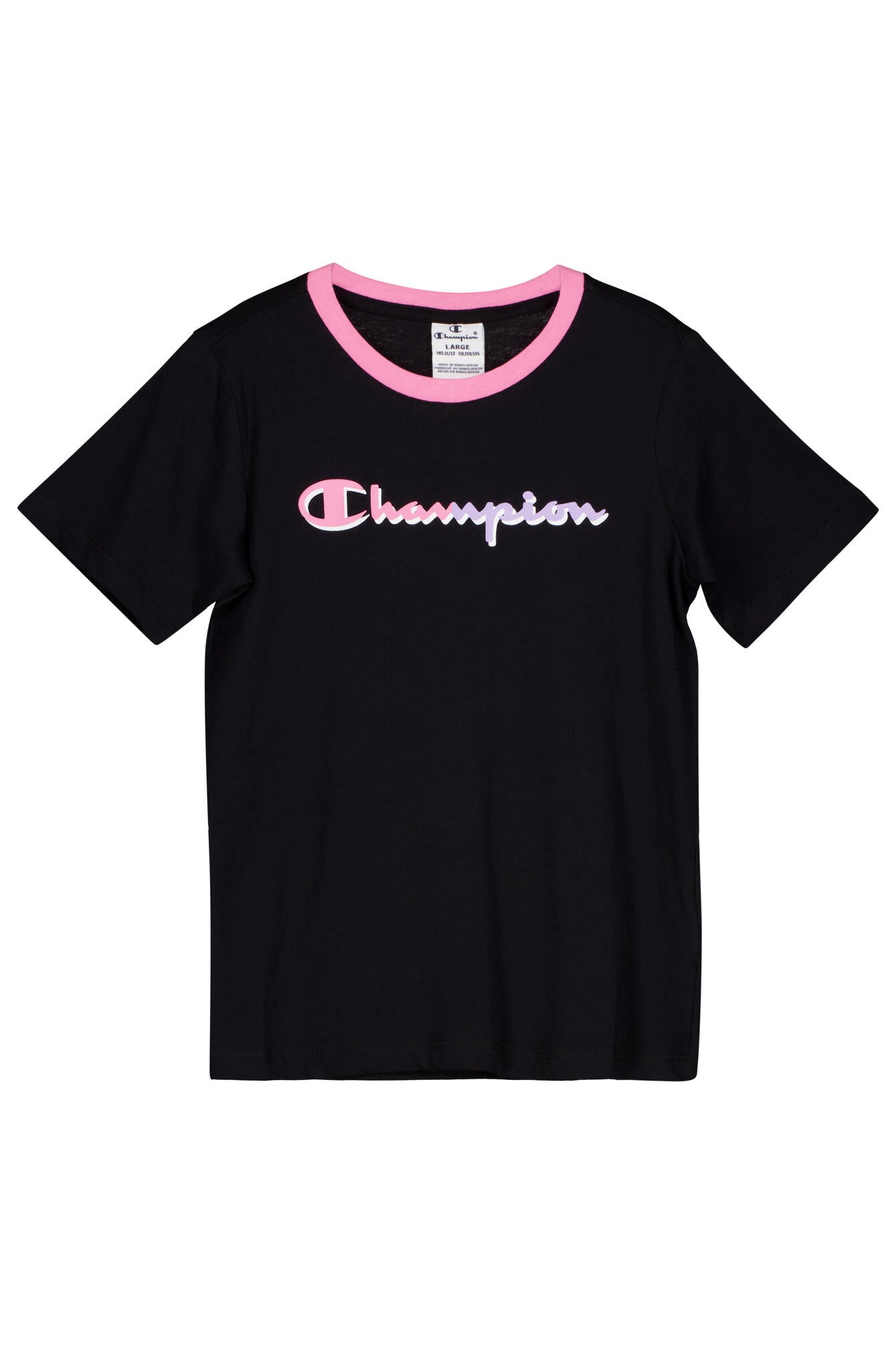 T-Shirt aus Baumwolle mit Logoprint - KK001 NBK - Schwarz